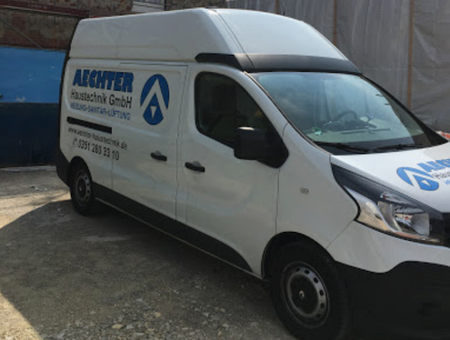 Firmenfahrzeug Kastenwagen Aechter Haustechnik GmbH